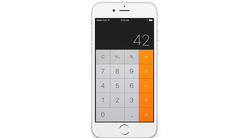 Users can simply swipe left of right on the calculator display panel to delete the last number you entered.
