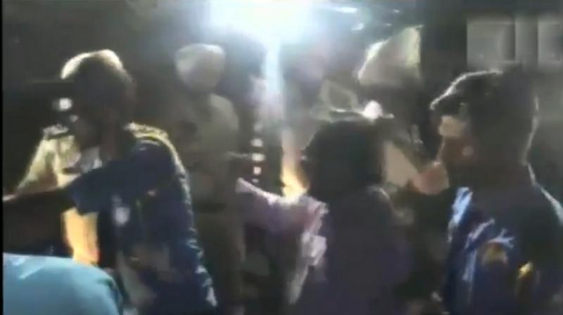 According to some of the journalists, the guards manhandled them and damaged their cameras and equipment while they were capturing the visuals of Bishop Mulakkal who had just returned to his headquarters from Chandigarh. (Photo: Screengrab | ANI)