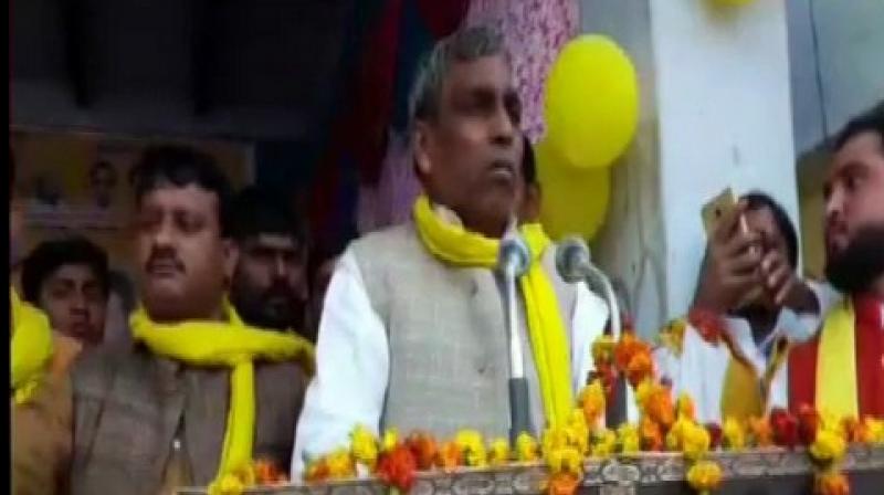 Earlier on Saturday, Rajbhar had said that his party will part ways with the National Democratic Alliance (NDA) if the Bharatiya Janata Party (BJP) does not want to continue with the alliance. (Photo: ANI)