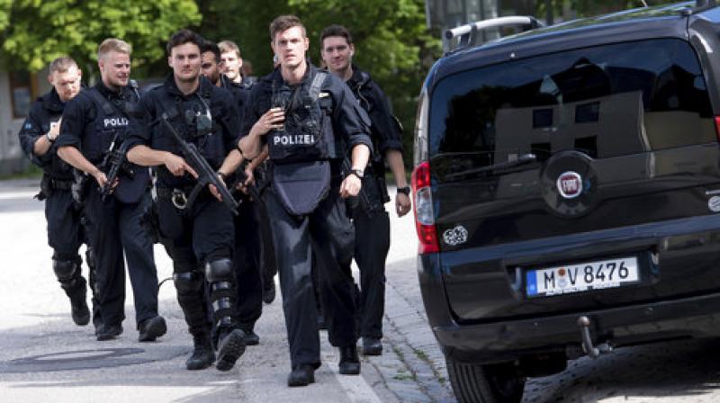 Munich police said in a tweet that the policewomans injuries were serious. (Photo: AP)