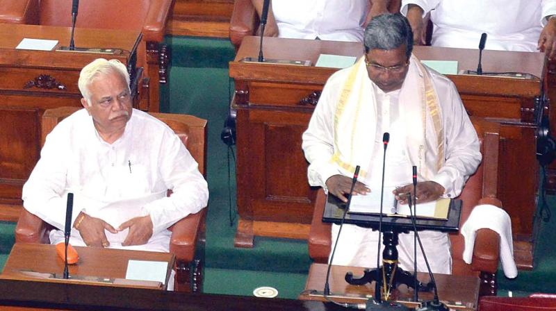 Chief Minister Siddaramaiah presenting his budget on March 15.