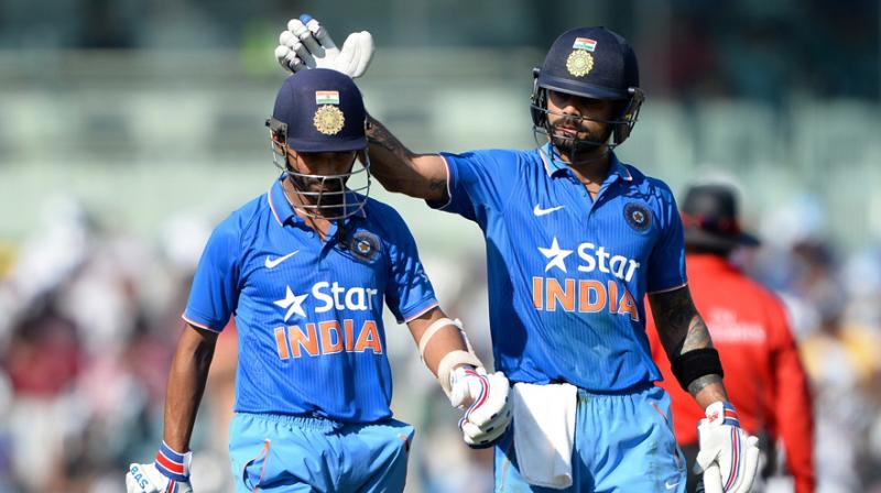 Indian skipper Virat Kohli on Wednesday said the experimentation in the middle-order will continue for some more time though the conditions make Ajinkya Rahane a strong No. 4 candidate for the World Cup in England next year.(Photo: AFP)