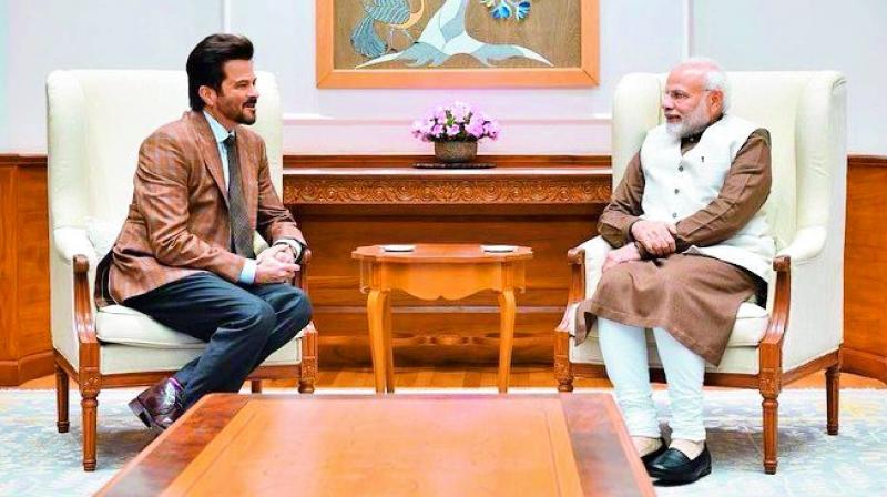 Anil Kapoor with Prime Minister Narendra Modi