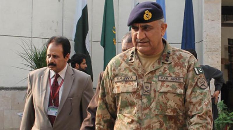 Pakistan Army chief Gen Qamar Javed Bajwa. (Photo: Videograb)