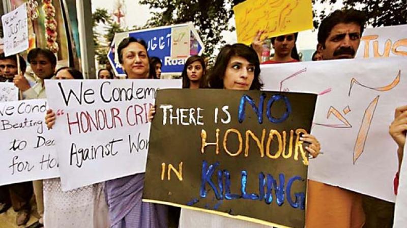 Crowds protest against honour killing in Kerala