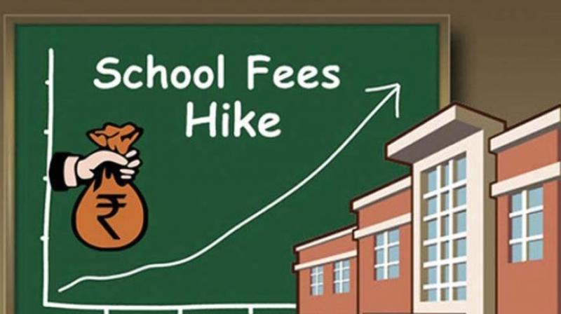 The state government had issued an order stopping schools from increasing their fees.