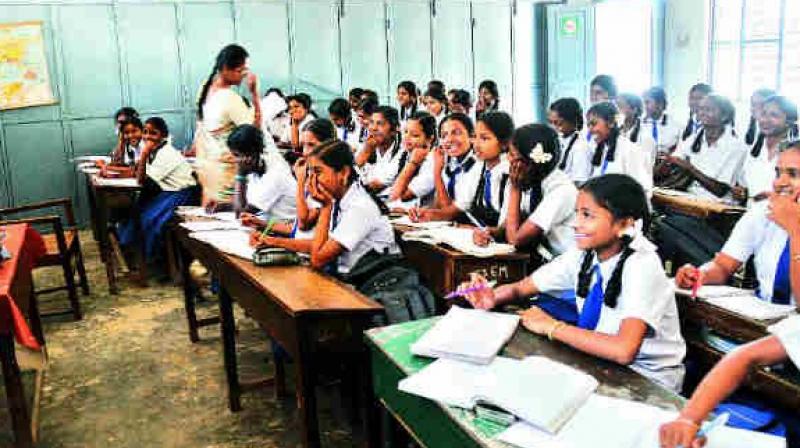 First, lack of basic facilities in government school. Second, teachers not available and third, parents desire to have their children study in English medium.\ Srihari told Legislative Council here on Thursday. (Representational image)