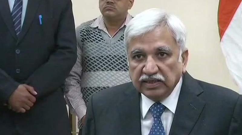 . Before moving to the ECI, Arora was Information and Broadcasting Secretary, and Secretary in the Ministry of Skill Development and Entrepreneurship. (Photo: ANI/Twitter)