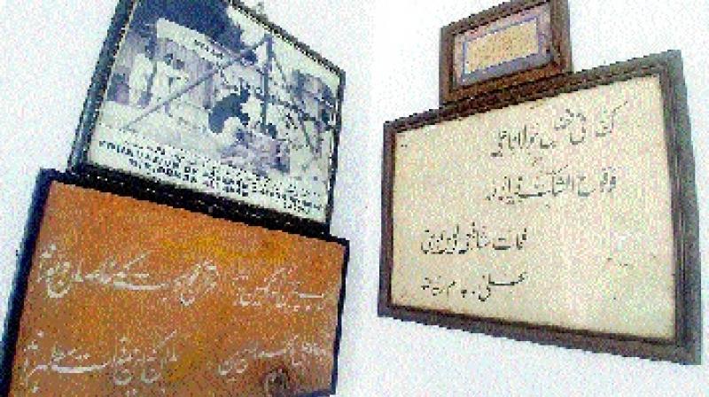 Aza Khana-e-Zehra in Old City proudly displays the Persian poem on its walls. (Photo: DC)