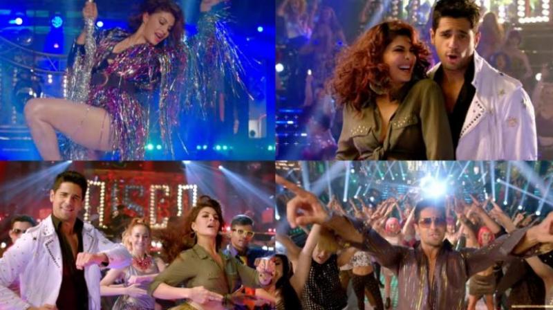 Screengrabs from the disco song.