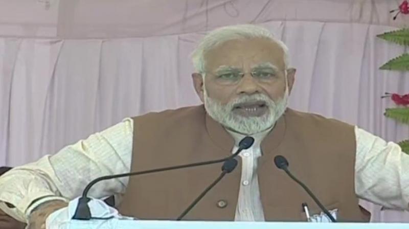 People who used to hide their money under beds, in their houses, offices and factories are now paying tax of every single penny and we are using this money for the right schemes for the common man, Modi said. (Photo: ANI | Twitter)