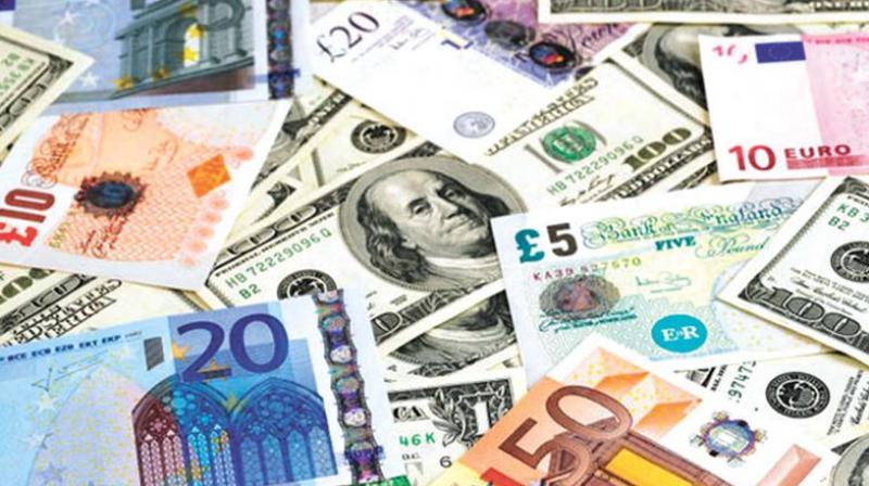 The countrys foreign exchange reserves hit a life-time high of USD 424.361 billion after rising by USD 1.828 billion in the week to March 30, helped by rise in foreign currency assets, the Reserve Bank said on Friday.