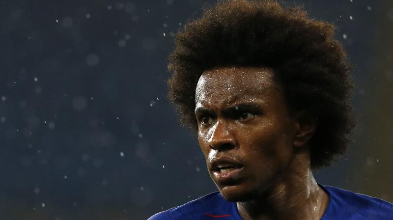 Willian was linked with a move away from Stamford Bridge with Chelsea rejecting a bid from Barcelona over the summer.(Photo: AFP)