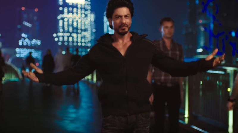 Shah Rukh Khan in his signature pose.