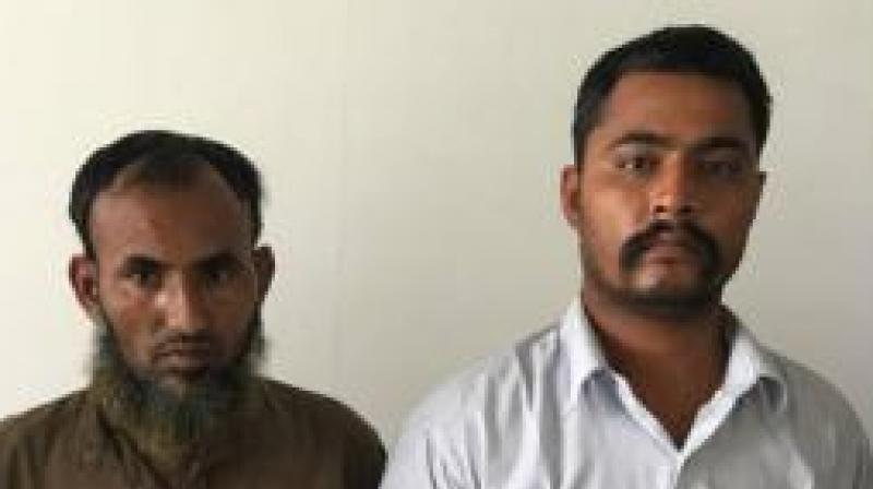 The two Indian persons who helped the Pakistani spy with secret information (Photo: ANI Twitter)