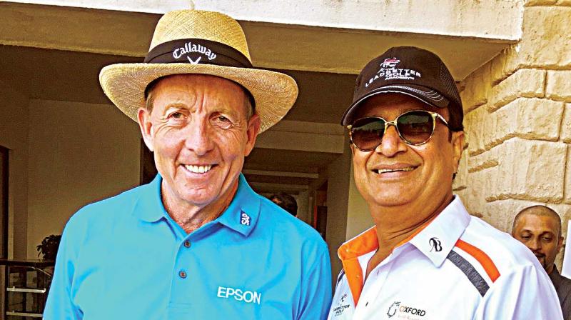 David Leadbetter with Anil Seolekar at the launch of Leadbetter Golf Academy in Pune.