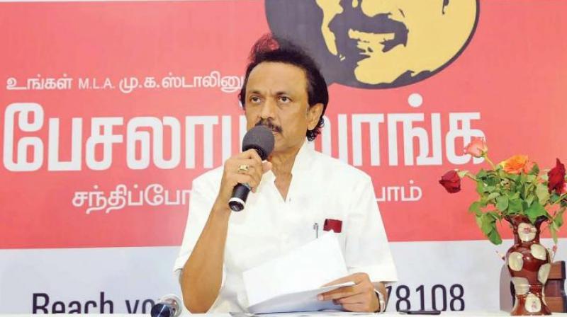 DMK working president M.K. Stalin