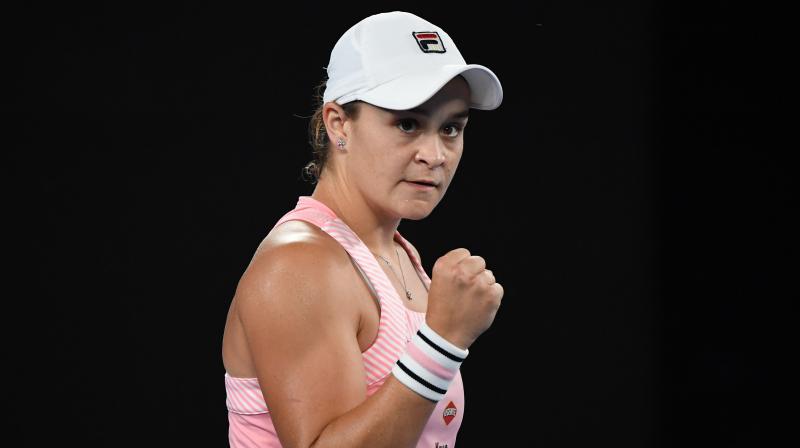 The venue erupted when 22-year-old Barty finally sealed match point with an ace after Sharapova set Australian hearts racing with a surge towards the end of the third set. (Photo: AFP)