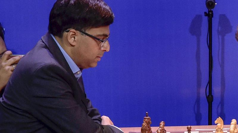 The Indian ace took his tally to 5.5 points out of a possible eight and is matched only by reigning world champion Carlsen. (Photo: PTI)
