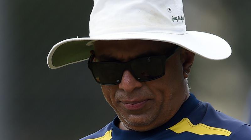 Hathurusingha was officially removed from the on-tour selection panel although it is understood he still has a say on player decisions. (Photo: AFP)