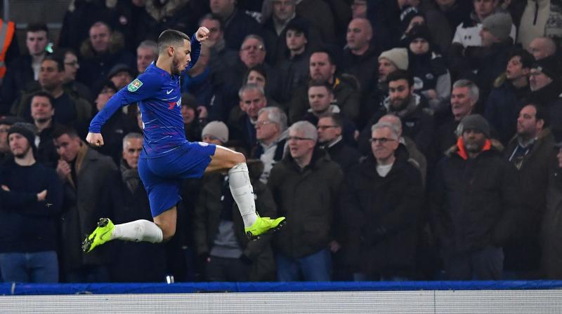 Sarri branded Hazard \more an individual player than a leader\ last week and has routinely called for his star forward to hit the heights he showed early in the season on a more consistent basis. (Photo: AFP)