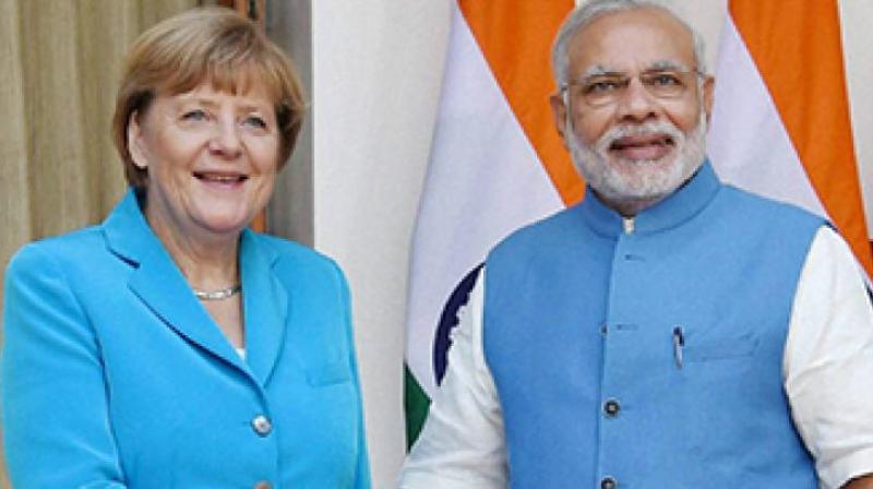 Narendra Modi will be in Berlin in the afternoon of May 29 and will have a bilateral dinner meeting with Chancellor Angela Merkel. (Photo: PTI/File)