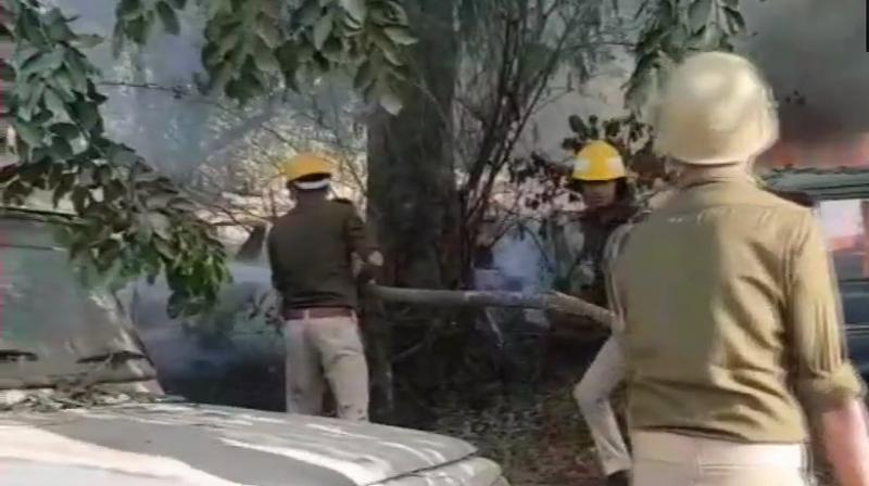 As tension prevailed in the area, policemen from several police stations have been rushed along with senior officials to take control of the situation, police said. (Photo: ANI | Twitter)
