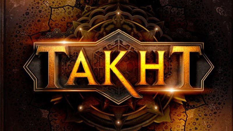 The first official look and logo of Karan Johars Takht.