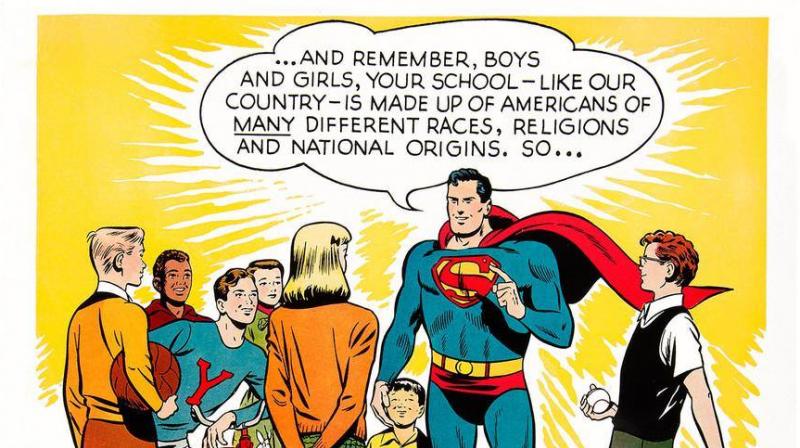 Superman, the DC Comics superhero, has a new mission protecting hard-working immigrants from white supremacist bullies. (Photo: Facebook/ DC Comics)