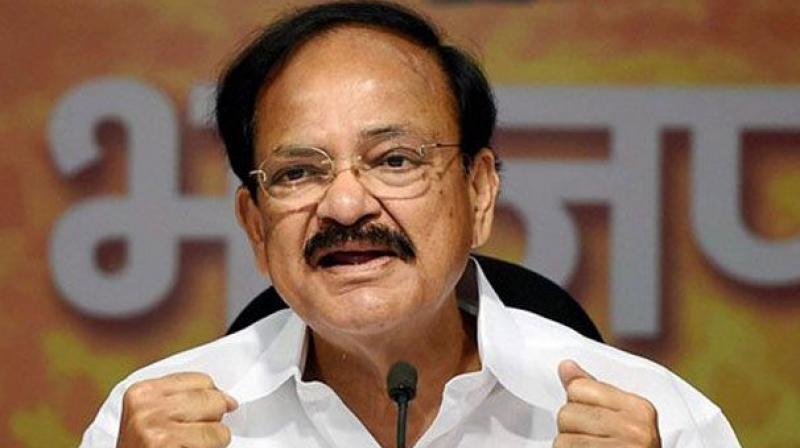 Vice-Presidential candidate and former Union minister M. Venkaiah Naidu