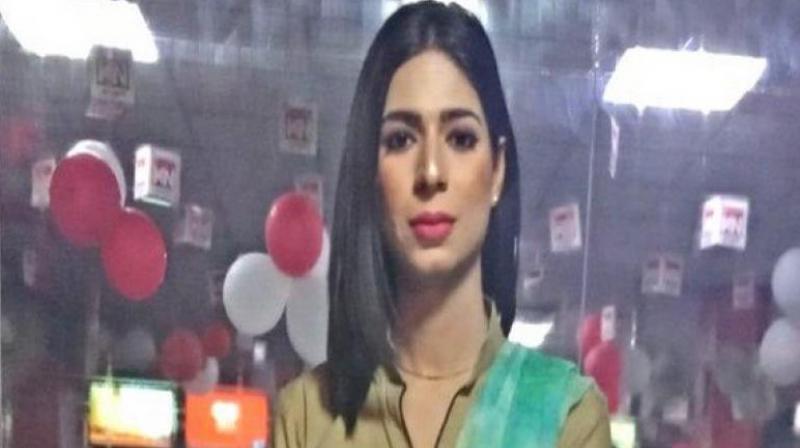The news of her first appearance on local channel Kohenoor TV on Saturday went viral on social media and was just days after she became the first transgender model on the catwalk at the annual Pakistan Fashion Design Council fashion show. (Photo: ANI)