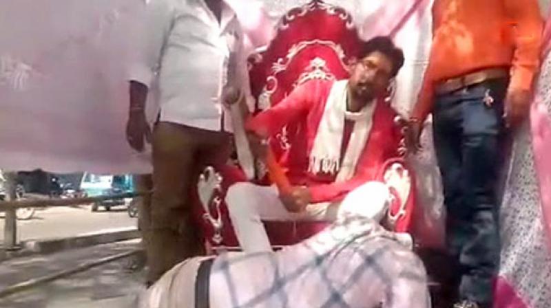 The killer, Shambhu Lal allegedly hacked the victim to death and set his body on fire in Rajsamand district in 2017 in a suspected case of love jihad. (Photo: ANI)