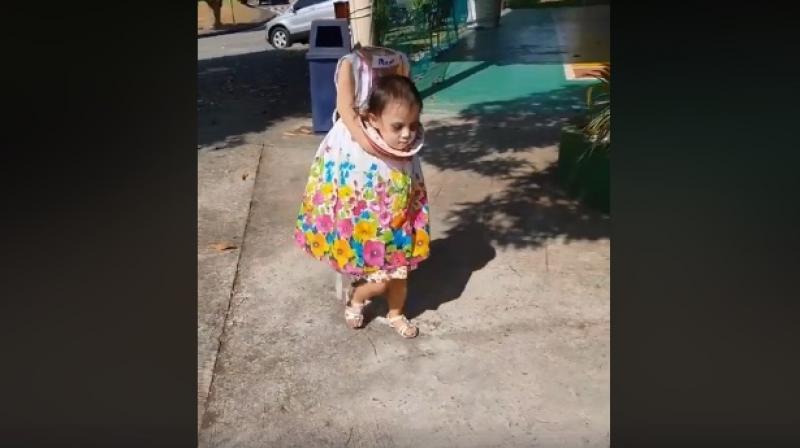 Krystel uploaded a couple of videos of her daughter to Facebook on Friday, which has, since then, gone viral. (Photo: Facebook screengrab/ Krystel Hwang)
