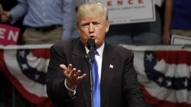 Republican presidential candidate Donald Trump speaks during a campaign rally. (Photo: AP)