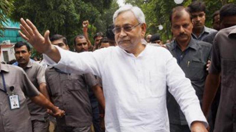 Nitish Kumar was sworn in as the chief minister of the state along side senior BJP leader Sushil Kumar Modi. (Photo: PTI)