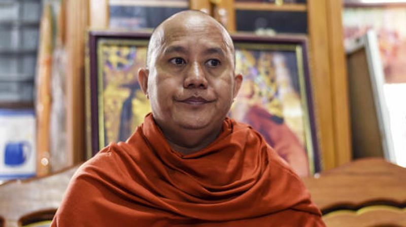 Ashin Wirathu, is a high-profile leader of the Myanmar Buddhist organisation known as Ma Ba Tha. (Photo: AP)