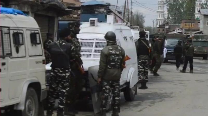 Security forces launched a cordon and search operation in the districts Khudwani area on Tuesday night, following information about presence of militants there, the officials said. (Photo: ANI | Twitter)