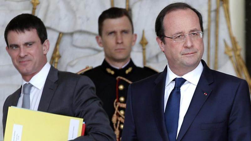 FrenchPresident Francois Hollande and his Pime Minister Manuel Valls. (Photo: AP)