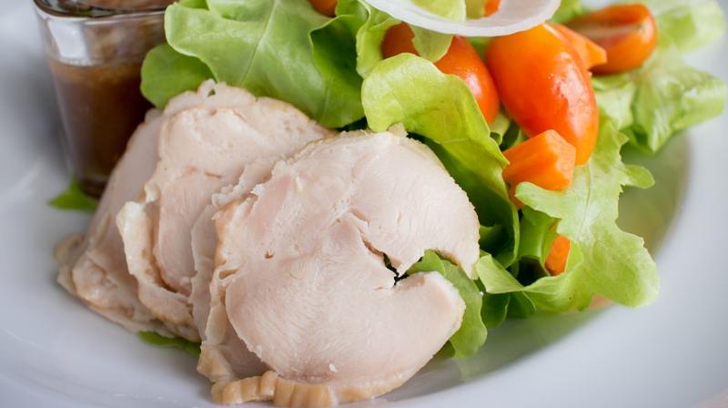Perfectly poached chicken is great on its own or sliced on salads.