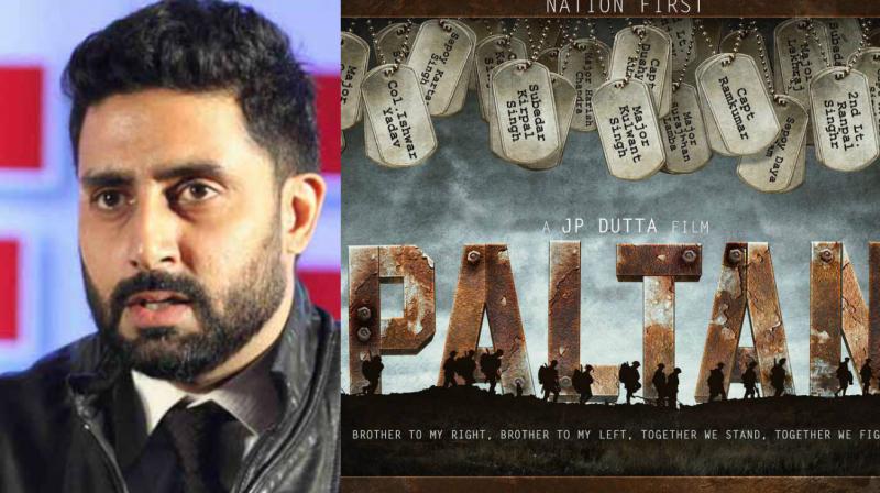 The poster of Paltan that Abhishek shared on Twitter.