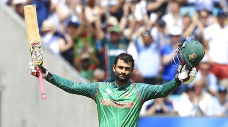 Tamim Iqbal set up a 166-run partnership for the third wicket with Mushfiqur Rahim to help Bangladesh reach the massive score. (Photo: AP)