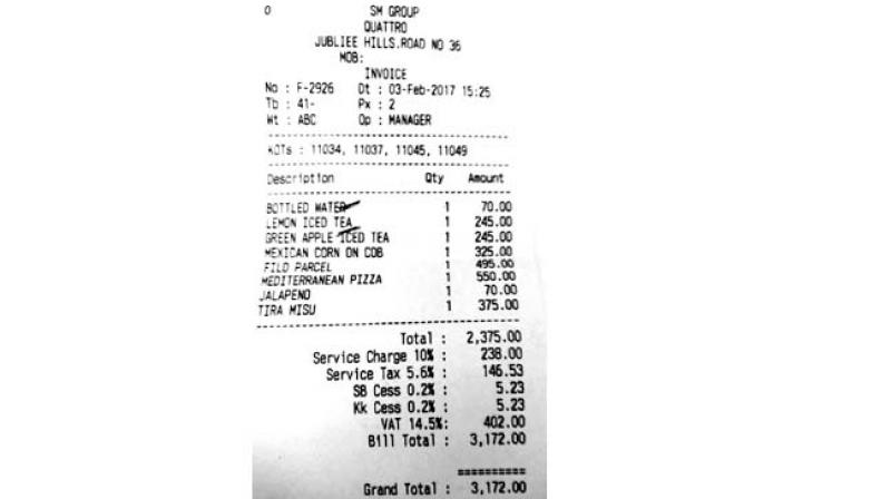 Bottled water, billed for Rs 70 above, should be sold for MRP and not added to VAT.