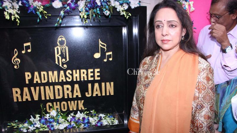 Hema Malini inaugurates Padmashree Ravindra Jain Chowk