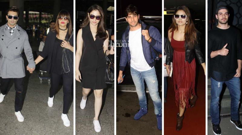 Sidharth, Tamannaah, Urvashi, Bipasha-Karan step out in style