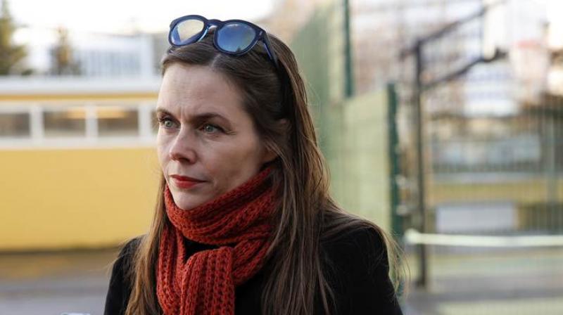 The Left-Green Movements Katrin Jakobsdottir, will likely get a chance to form a narrow majority in parliament. (Photo: AP)