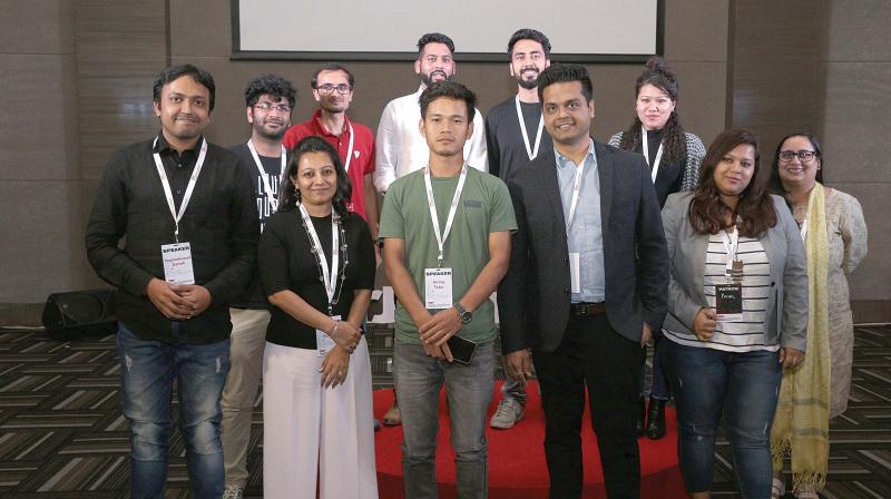 A group picture of TEDx speakers at the recent event