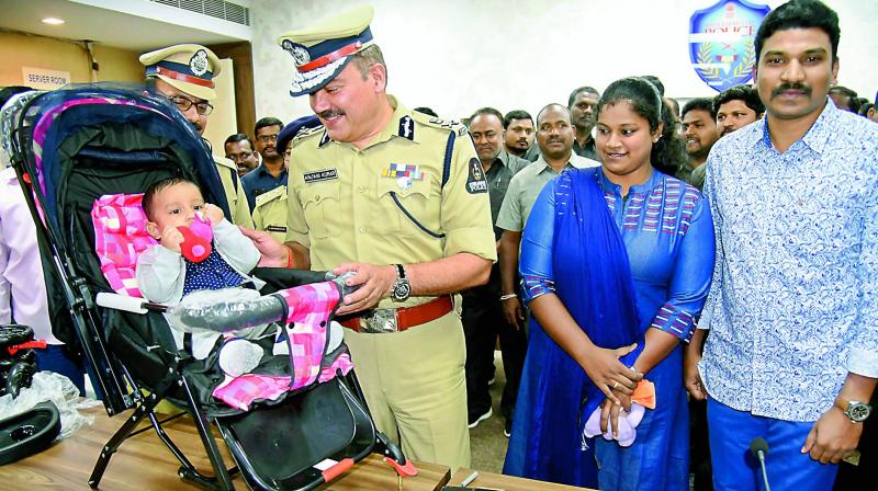 The constable couple who looked after the baby.