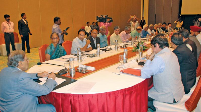 Finance Commission of India holds the third  consultation with economists in Chennai, led by chairman of  XV Finance Commission Dr N.K.Singh.    (Image: DC)