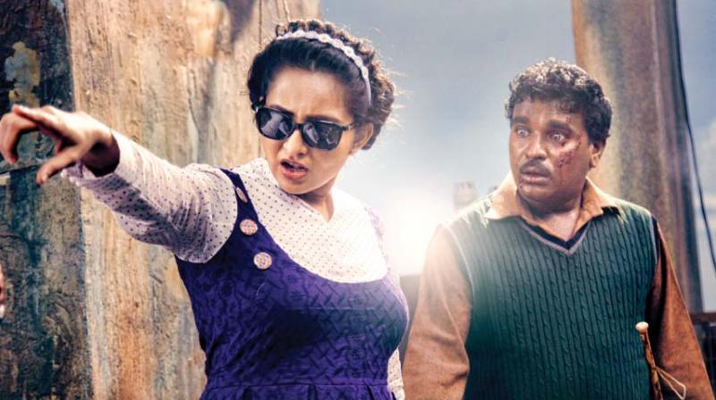 Bhama and Mithra in a still from Raaga