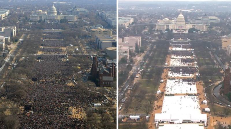 Obama v/s Trump: A pictorial comparison of crowd during inauguration